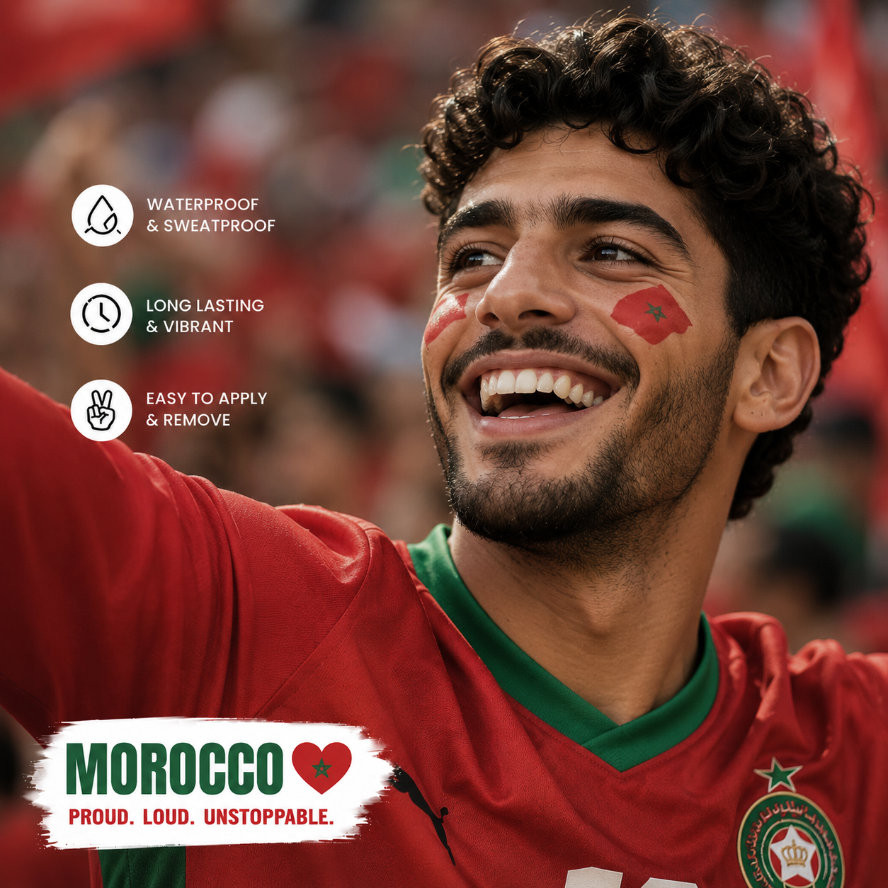 MOROCCO MATCH DAY TATTOO KIT