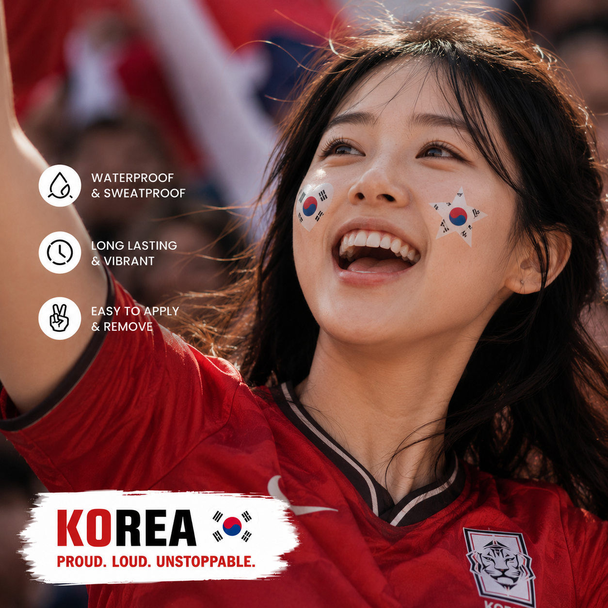 SOUTH KOREA MATCH DAY TATTOO KIT