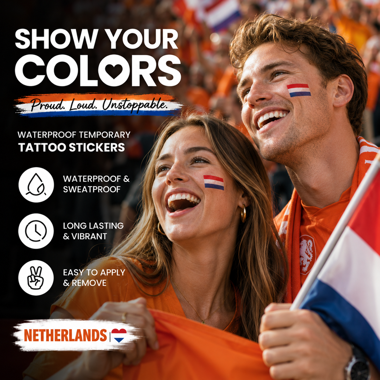 NETHERLANDS MATCH DAY TATTOO KIT