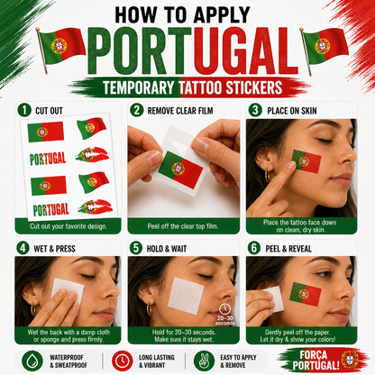 PORTUGAL MATCH DAY TATTOO KIT
