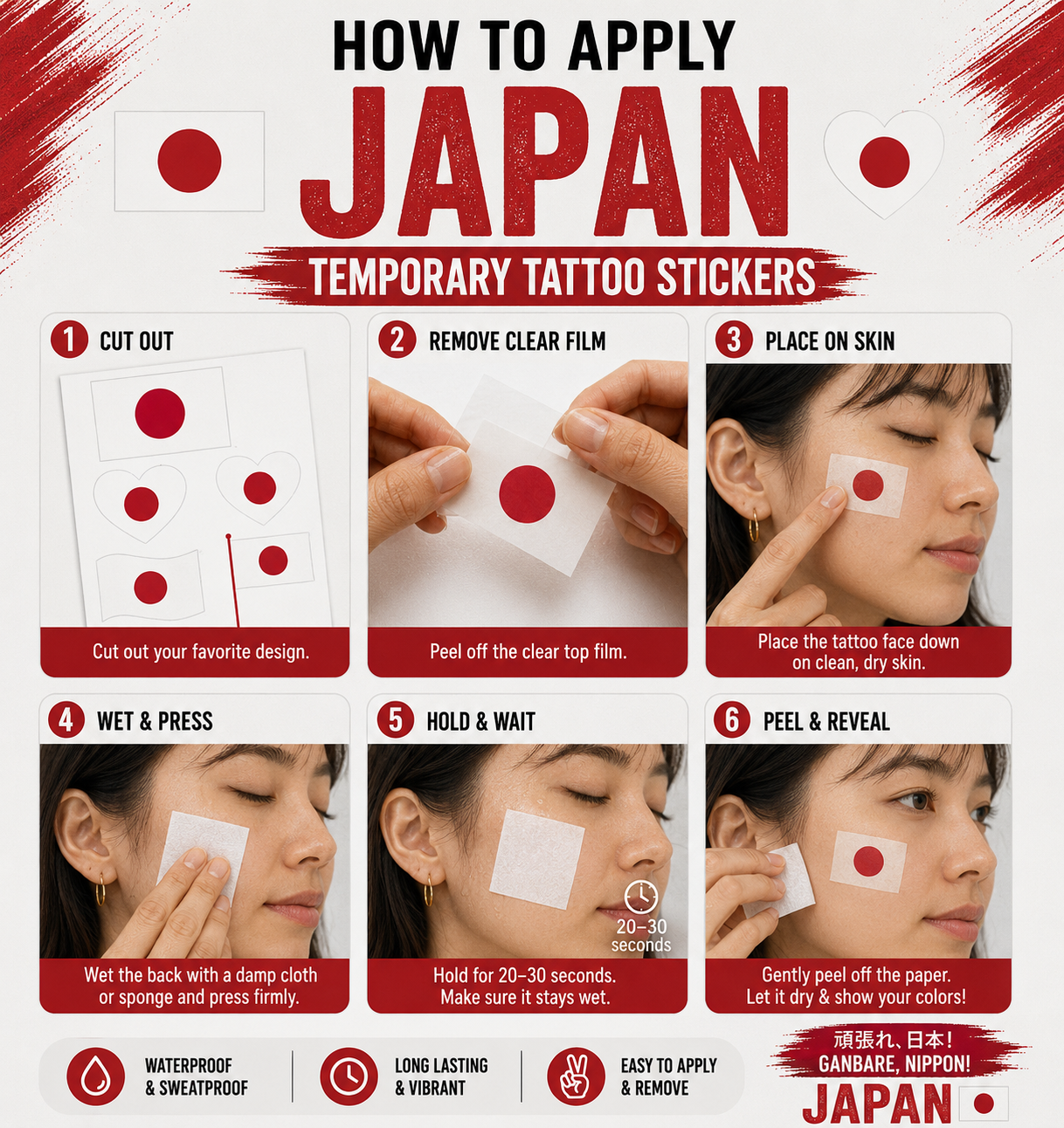 JAPAN MATCH DAY TATTOO KIT