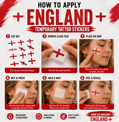 ENGLAND MATCH DAY TATTOO KIT