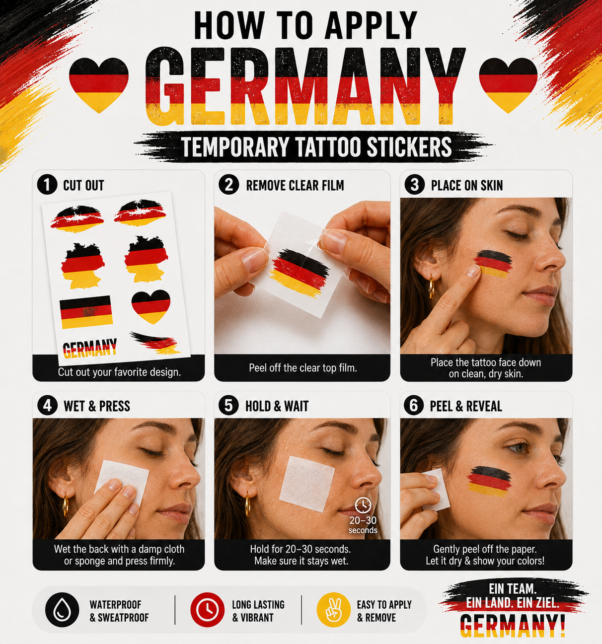 GERMANY MATCH DAY TATTOO KIT