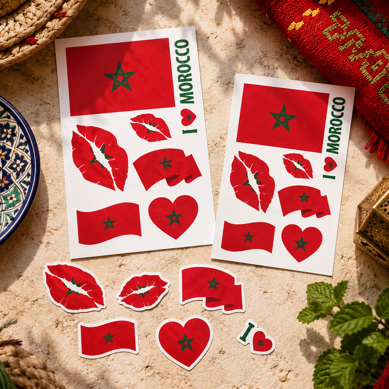 MOROCCO MATCH DAY TATTOO KIT