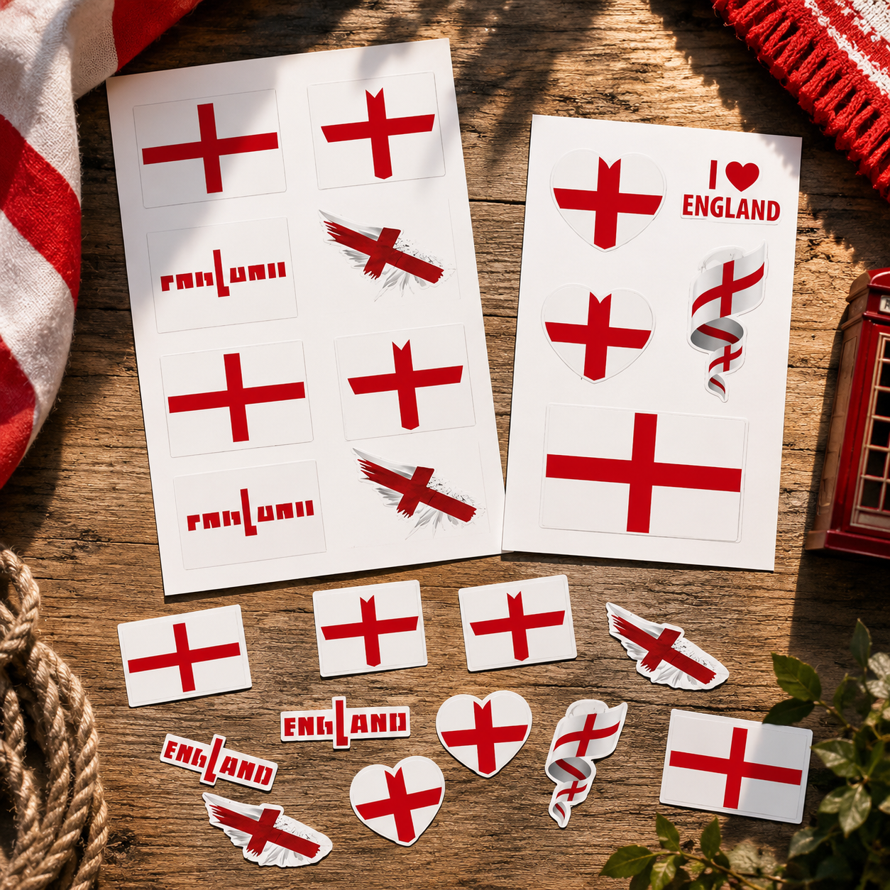 ENGLAND MATCH DAY TATTOO KIT