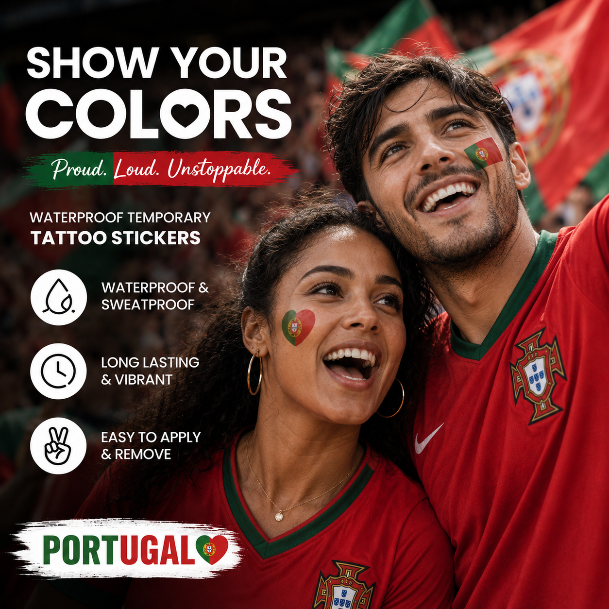 PORTUGAL MATCH DAY TATTOO KIT